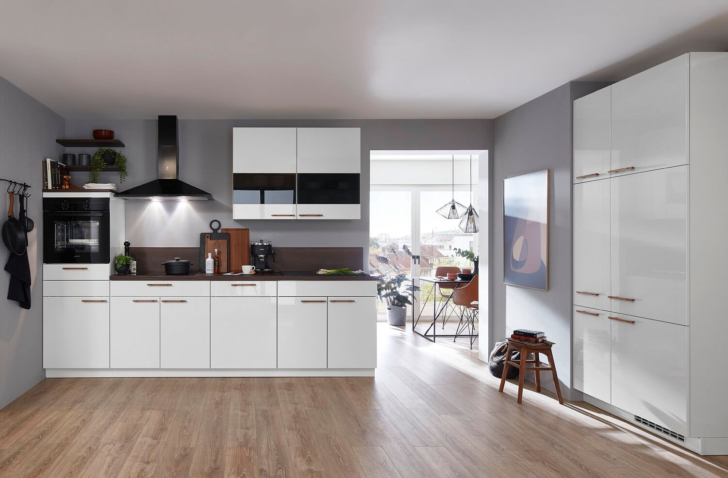 renderizado de la cocina de Marbella